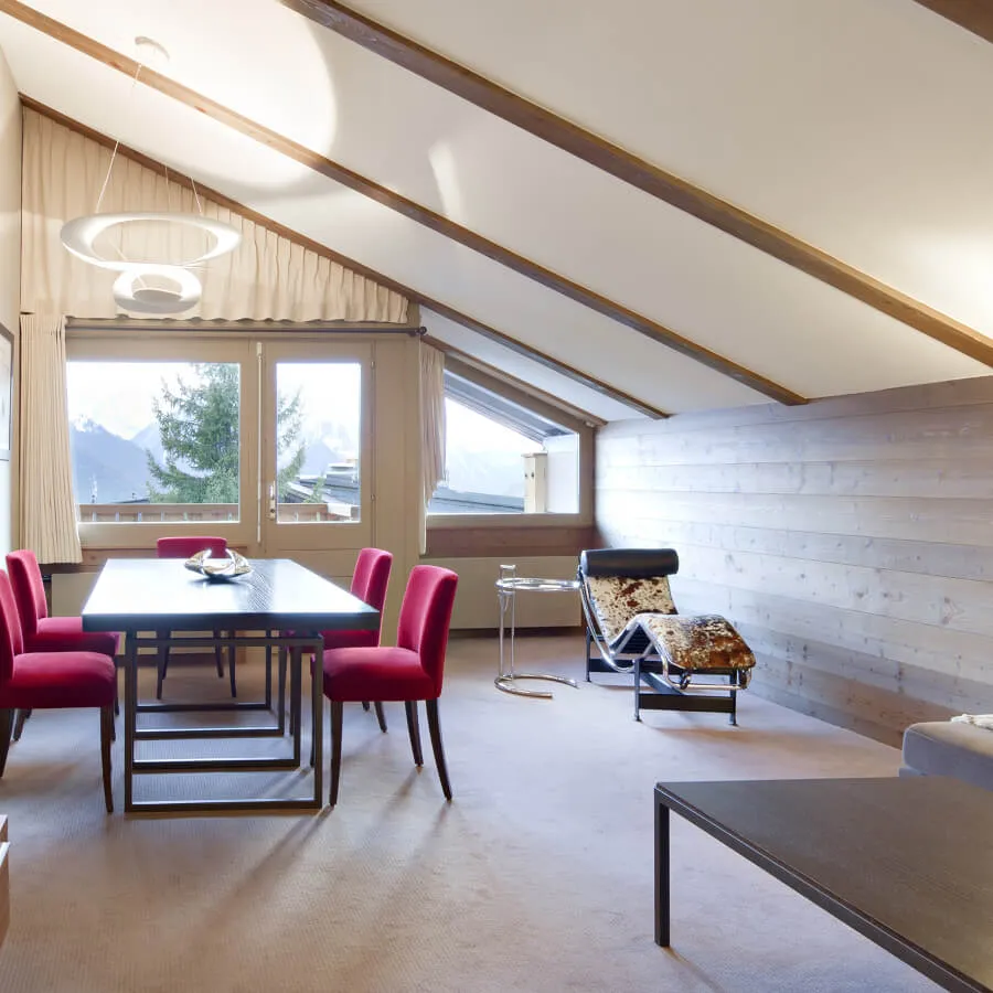 Chalet Suite with alpine decor, 3 bedrooms and balcony, Verbier