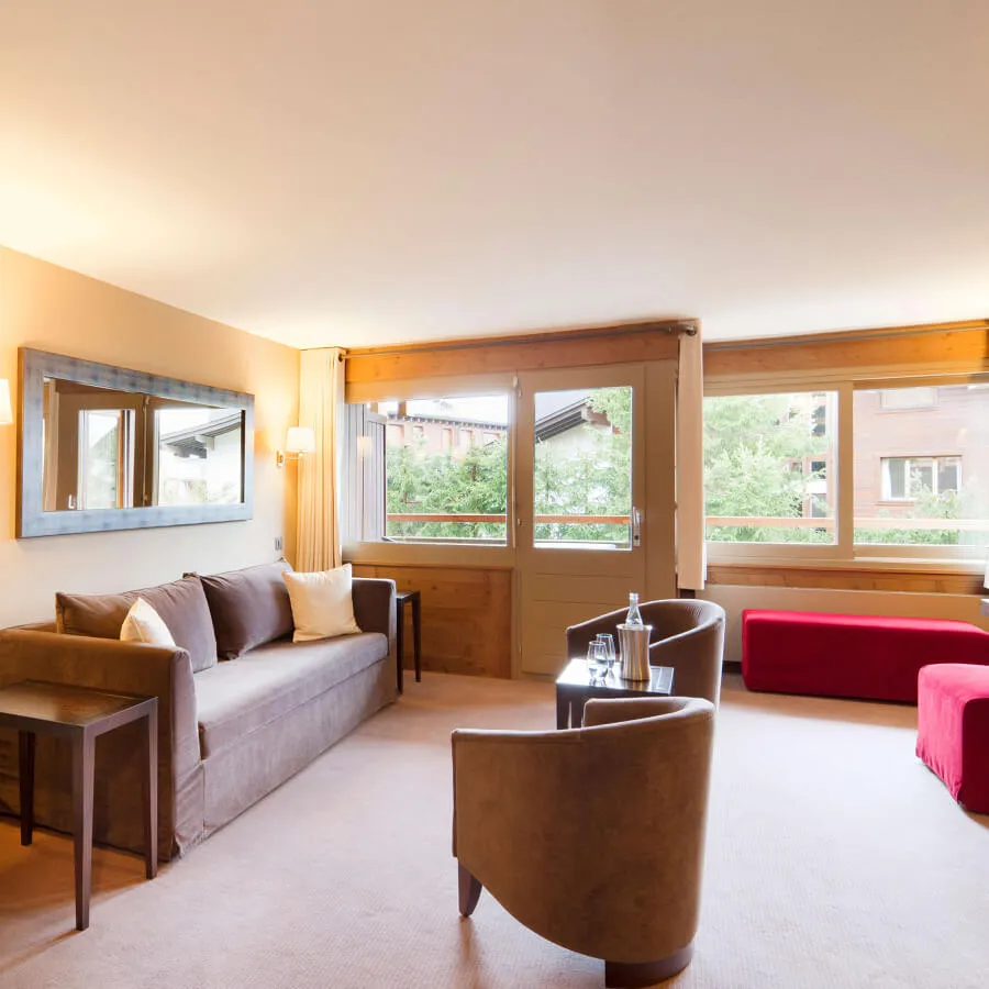 Senior Duplex 70sqm with living room and Combin mountain view, Verbier